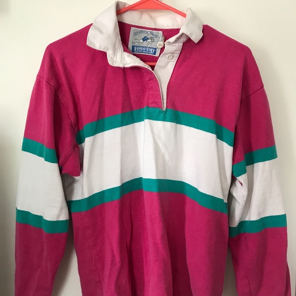 Vintage Land's End Rugby Shirt - Picture 1 of 5